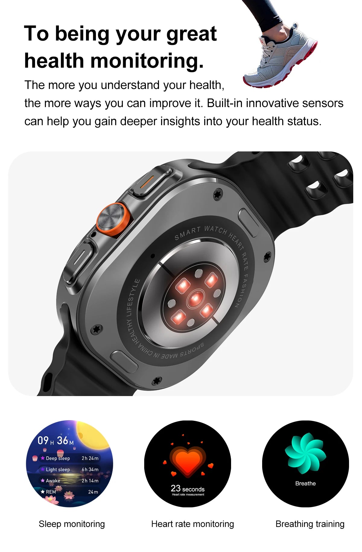 2024New Galaxy Watch 7 Ultra Smart Watch Men 32GB Memory Video GPS NFC 47mm AMOLED Fitness Tracker Health Smartwatch For Samsung